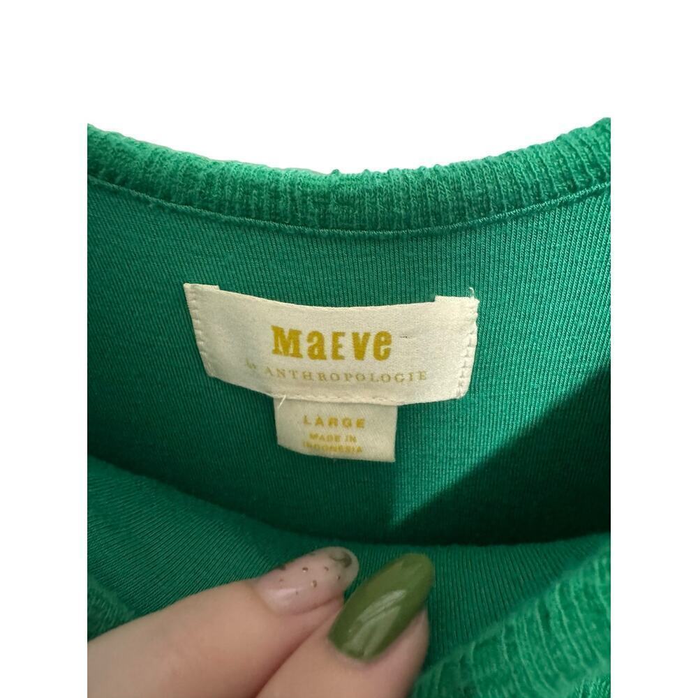 Maeve By Anthropologie Nova Green Skater Dress Size Large - Picture 9 of 11